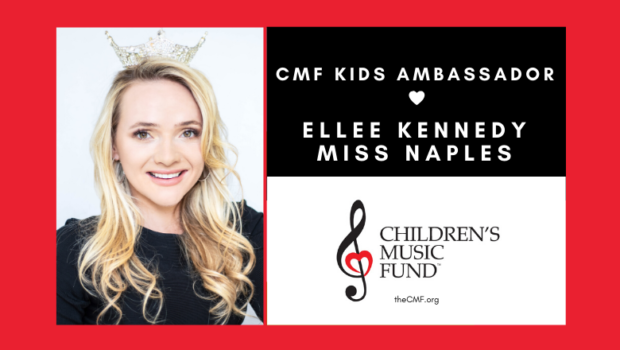 Press Release Image, Children's Music Fund CMF Kids Ambassador Ellee Kennedy Miss Naples