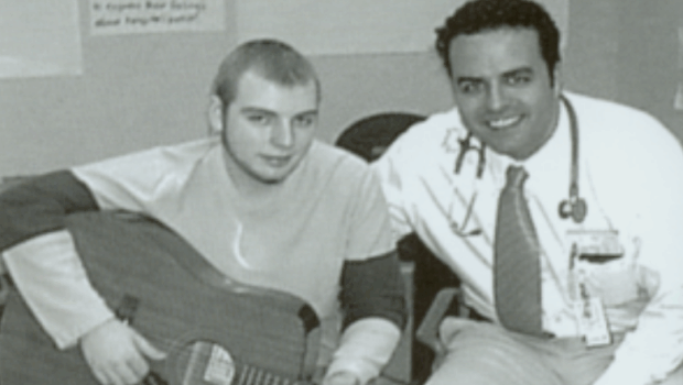 Raffi Tachdjian MD, MPH, and Justin, Where It All Began for Children's Music Fund