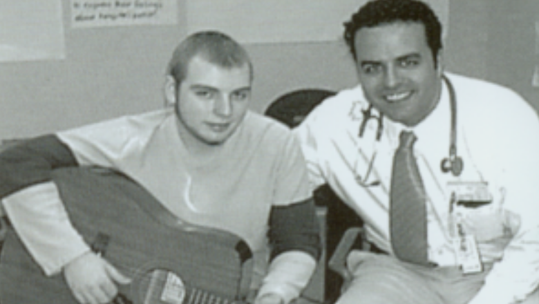 Raffi Tachdjian MD, MPH, and Justin, Where It All Began for Children's Music Fund